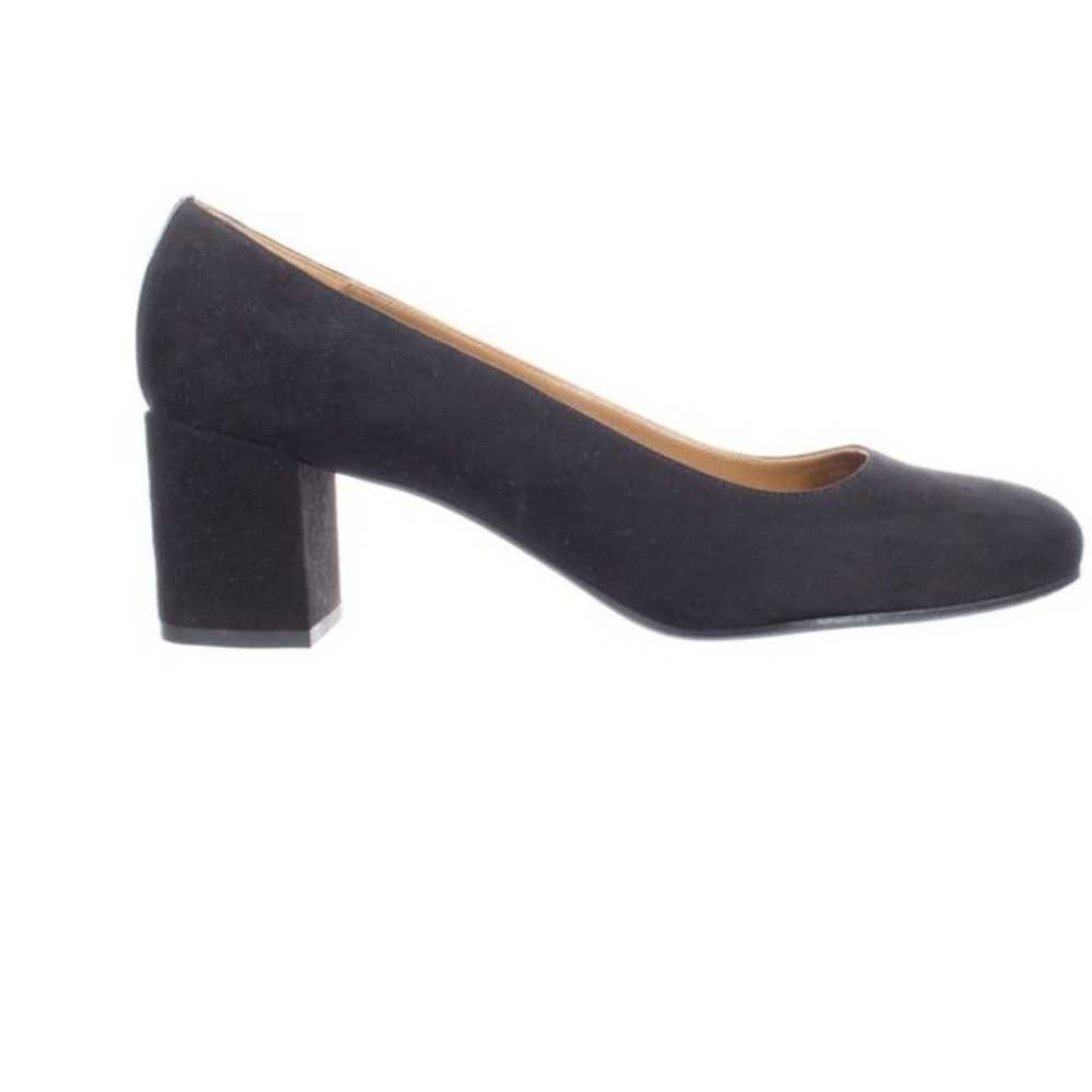 Elegant Black Block Heel Pumps